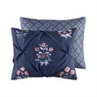 Olliix Madison Park Marfa King/Cal King Duvet Mini Set Polyester in Navy