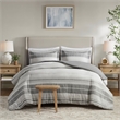 Olliix Madison Park Rhodes King/Cal King Duvet Mini Set Cotton in Grey/Multi