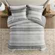 Olliix Madison Park Rhodes King/Cal King Duvet Mini Set Cotton in Grey/Multi