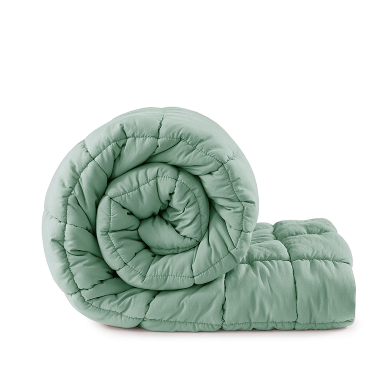 Olliix Intelligent Design Dream Puff Full/Queen Comforter Mini Set in Sage