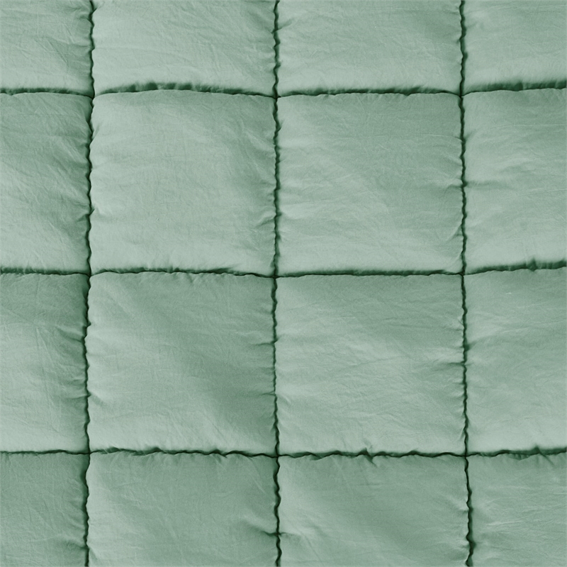 Olliix Intelligent Design Dream Puff Full/Queen Comforter Mini Set in Sage