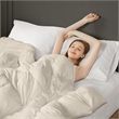 Olliix Madison Park Stay Puffed King/Cal King Comforter Polyester in Tan