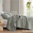 Olliix Madison Park Linwood King/Cal King Quilt Set Polyester in Sage Green