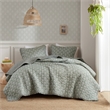 Olliix Madison Park Linwood King/Cal King Quilt Set Polyester in Sage Green