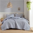 Olliix Madison Park Linwood King/Cal King Quilt Set Polyester in Blue