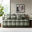 Olliix Madison Park Ridge Daybed Daybed Cover Set Cotton in Grey