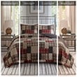 Olliix Madison Park Timber Full/Queen Quilt Set Cotton in Red/Black
