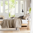 Olliix Madison Park Tuscany Full/Queen Coverlet Mini Set Microfiber in Khaki