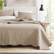 Olliix Madison Park Tuscany Full/Queen Coverlet Mini Set Microfiber in Khaki