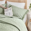 Olliix Madison Park Willow Queen Bedspread Set Cotton in Sage