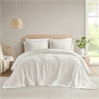 Olliix Madison Park Willow Queen Bedspread Set Cotton in White