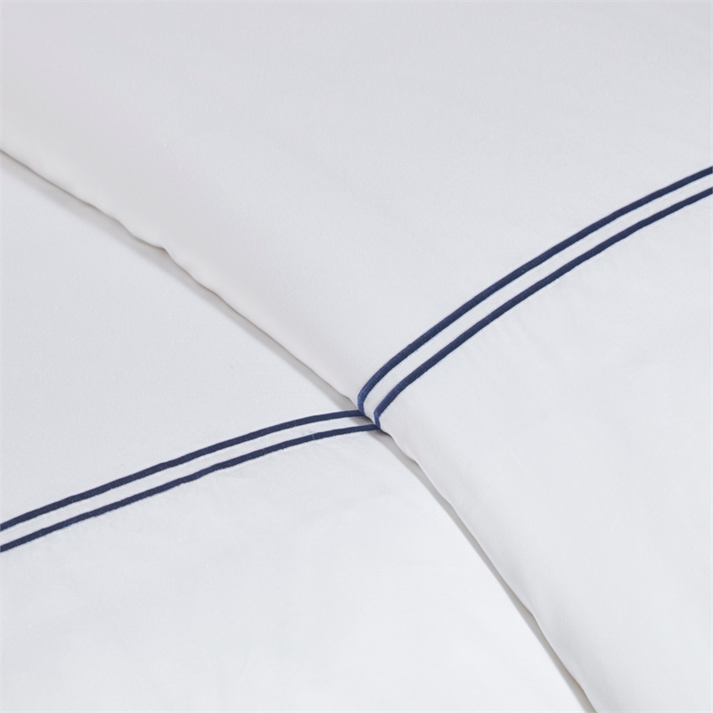 Olliix Madison Park Signature 500 Thread Count Full/Queen Comforter Set in White