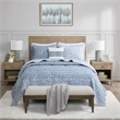 Olliix Madison Park Signature Harmony Full/Queen Quilt Set Cotton in Blue