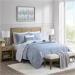 Olliix Madison Park Signature Harmony Full/Queen Quilt Set Cotton in Blue