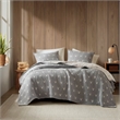 Olliix Woolrich Keystone King/Cal King Coverlet Set Polyester in Grey