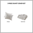 Olliix INK+IVY Cairo Full/Queen Duvet Mini Set Cotton in Ivory