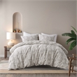 Olliix INK+IVY Cairo Full/Queen Duvet Mini Set Cotton in Ivory