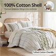 Olliix INK+IVY Imani King/Cal King Duvet Mini Set Cotton in Sage/Ivory