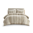 Olliix INK+IVY Shay Full/Queen Duvet Mini Set Cotton in Taupe