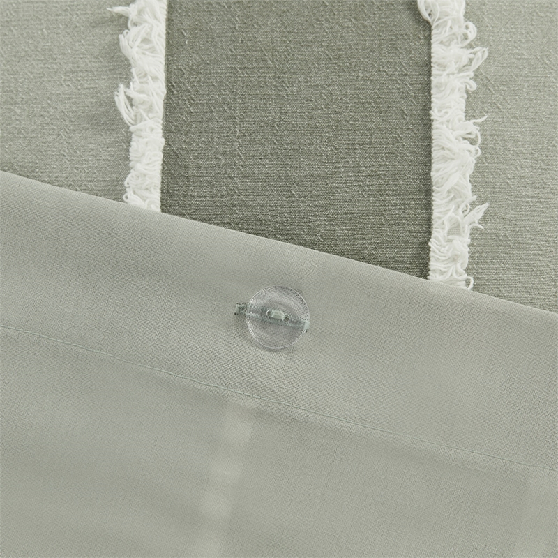 Olliix INK+IVY Shay Full/Queen Duvet Mini Set Cotton in Sage