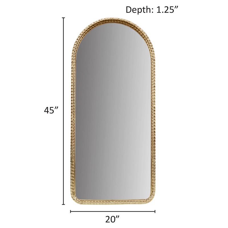 Olliix Madison Park Mia Wall Mirror Metal/Mirror/MDF in Gold