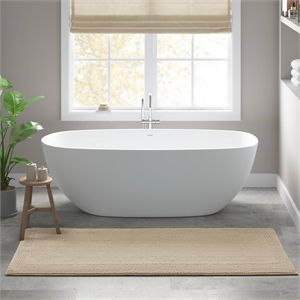 Olliix Madison Park Signature Splendor 24x60&quot Bath Rug Cotton in Natural