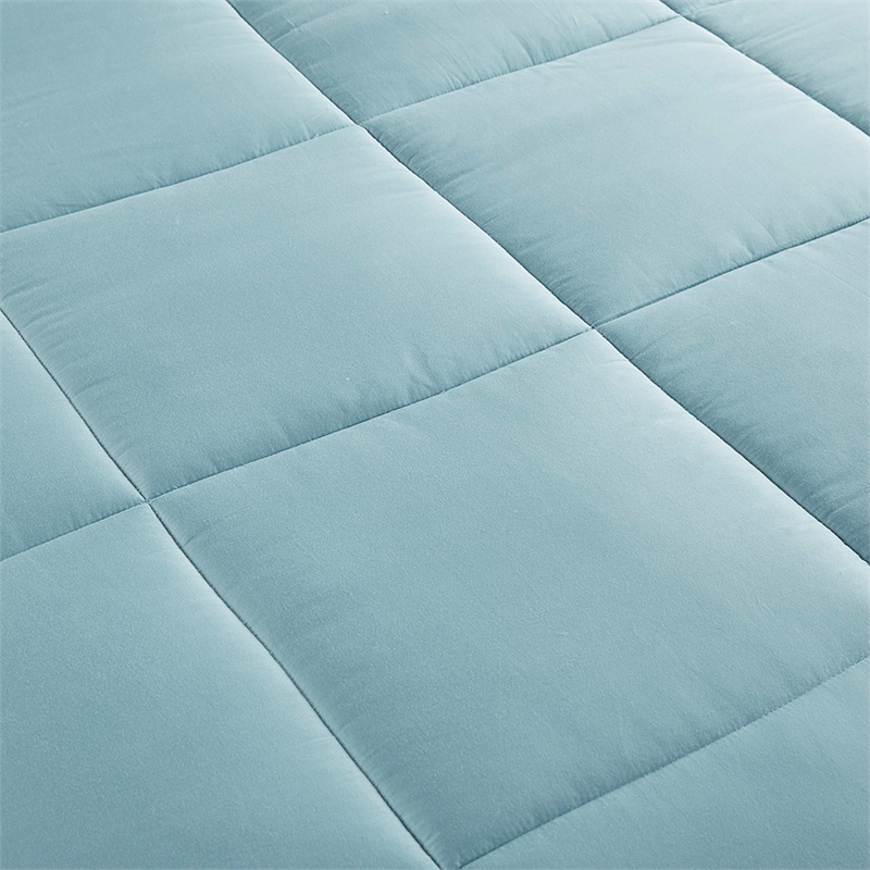 Olliix Madison Park Winfield Twin/Twin XL Comforter Cotton in Teal