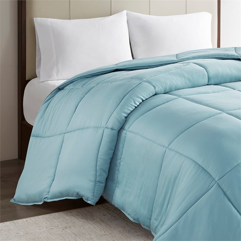 Olliix Madison Park Winfield King/Cal King Comforter Cotton in Teal