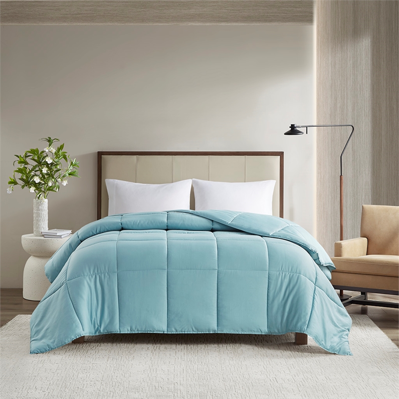 Olliix Madison Park Winfield King/Cal King Comforter Cotton in Teal