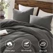 Olliix Woolrich Lyon King/Cal King Duvet Mini Set Cotton in Charcoal