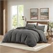 Olliix Woolrich Lyon King/Cal King Duvet Mini Set Cotton in Charcoal