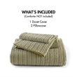 Olliix Woolrich Lyon King/Cal King Duvet Mini Set Cotton in Green