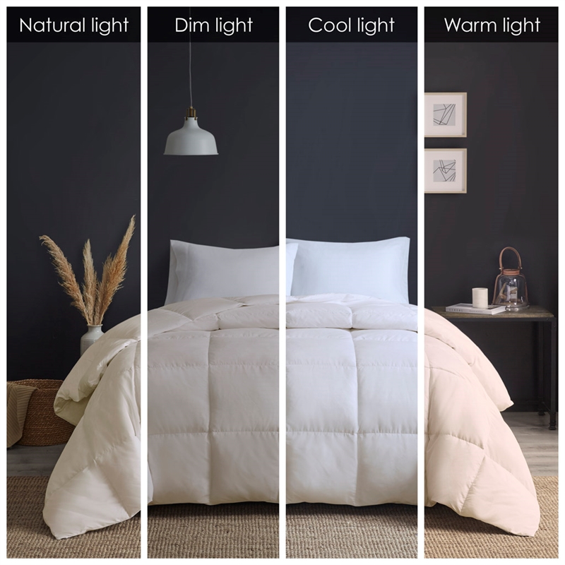 Olliix True North by Sleep Philosophy Warmth King/Cal King Comforter in Cream