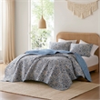 Olliix Super Listing Valerie Full/Queen Quilt Set Polyester in Blue