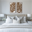 Olliix Madison Park Birch Botanical Wall Decor Set MDF/Wood in Monstera
