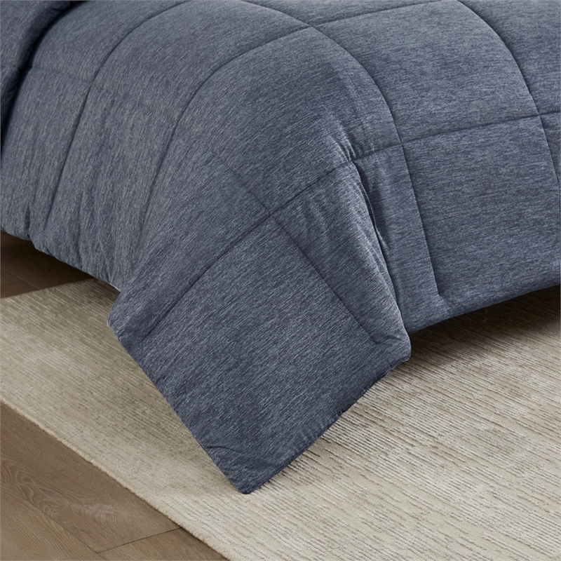 Olliix Urban Habitat Comfort Cool Jersey Knit Twin/Twin XL Comforter in Navy