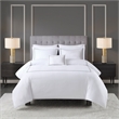 Olliix Madison Park 500 Thread Count Full/Queen Duvet Cover Set in White/Grey