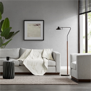 Olliix Sharper Image Cooling Touch 50x60&quot Throw Polyester in Ivory