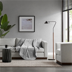 Olliix Sharper Image Cooling Touch 50x60&quot Throw Polyester in Grey