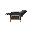 Olliix Chapel Hill Luna Recliner Wood/Plywood/Fabric in Grey