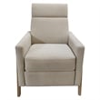 Olliix Chapel Hill Luna Recliner Wood/Plywood/Fabric in Beige