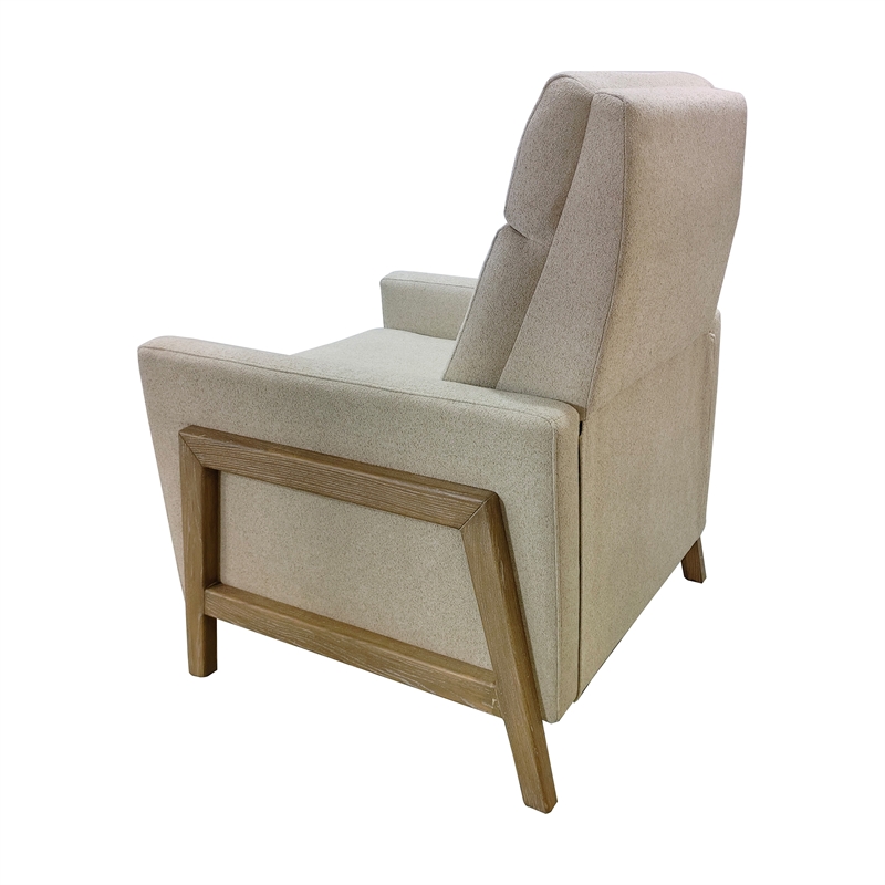 Olliix Chapel Hill Luna Recliner Wood/Plywood/Fabric in Beige