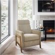 Olliix Chapel Hill Luna Recliner Wood/Plywood/Fabric in Beige