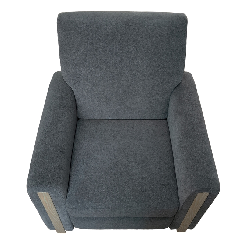 Olliix Chapel Hill Scarlett Recliner Wood/Plywood/Fabric in Grey