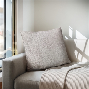 Olliix Chapel Hill Ava 20x20&quot Square Pillow Polyester/Feather in Light Grey
