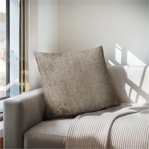 Olliix Chapel Hill Ava 20x20&quot Square Pillow Polyester/Feather in Dark Taupe
