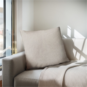Olliix Chapel Hill Monte 20x20&quot Square Pillow Polyester/Feather in Beige