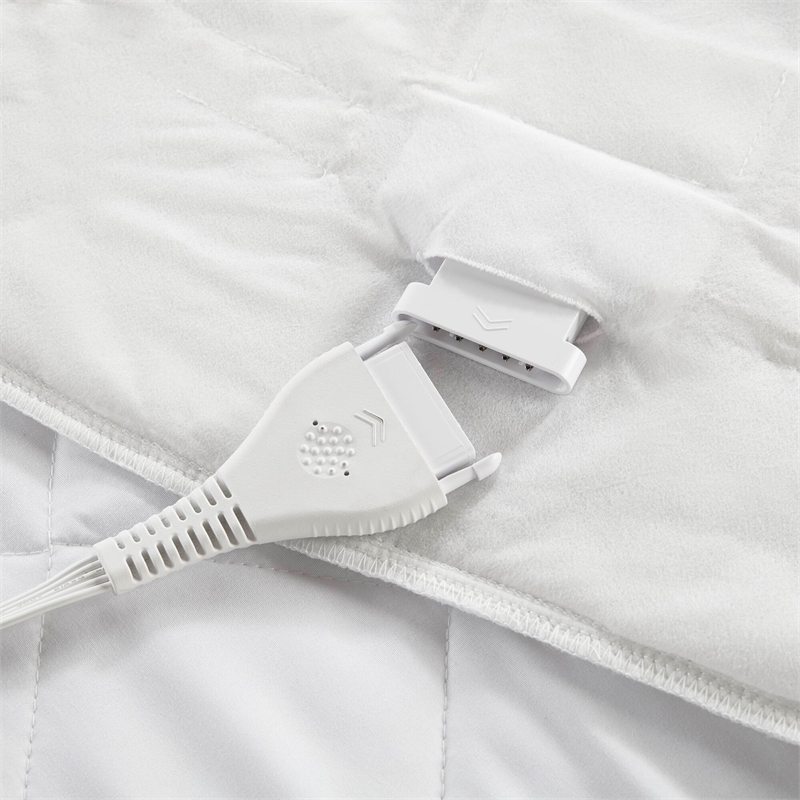 Olliix Serta Microfiber Zoned Cal King Mattress Pad Microfiber in White