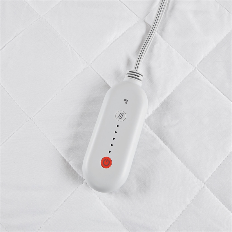 Olliix Sharper Image Embossed Microfiber Queen Mattress Pad Microfiber in White