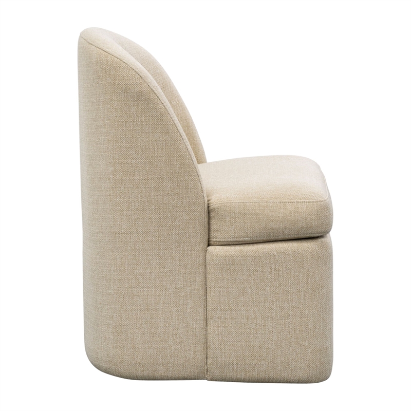 Olliix INK+IVY Lyra Dining Chair Wood/Plywood/Fabric in Taupe